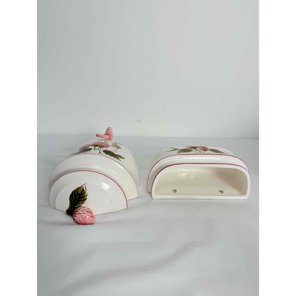 Creative Imports Vintage Pink Floral Wall Fountain Pocket Ceramic - Picture 5 of 15